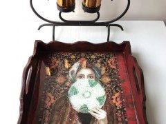 سینی دکوپاژ مربع 30*30 کد 18