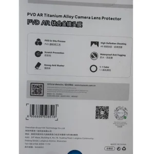 محافظ رینگی لنز دوربین آیفون 17 پرومکس کوزوم KUZOOM PVD AR Titanium ضدانعکاس نور