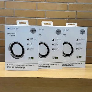 محافظ رینگی لنز دوربین آیفون 17 پرومکس کوزوم KUZOOM PVD AR Titanium ضدانعکاس نور