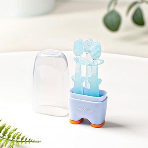 مسواک پا دار آموزشی 3 عددی طرح شاخه گل