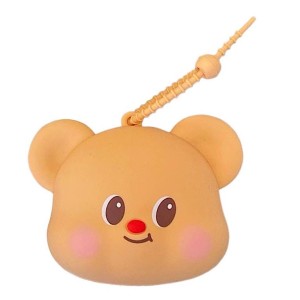 قاب پستانک تمام سیلیکونی زیپی و آویز دار طرح تدی butterbear