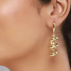 گوشواره زنانه زارا مدل پیچک