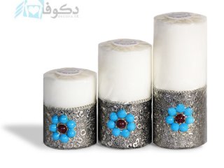 فروش شمع طرح مرصع استوانه