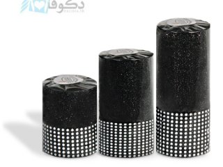 شمع تزئینی اکلیل نگین مشکی