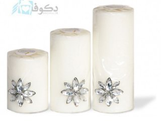 فروش شمع گل هشت پر استوانه