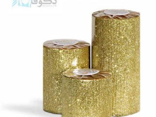 شمع تزئینی زیبا با طرح اکلیلی