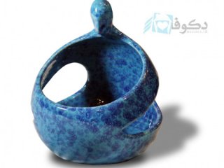 شمعدان سفالی طرح آغوش
