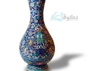 گلدان مینا کاری سفالی