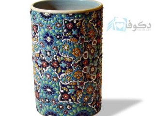 گلدان سفالی استوانه ای