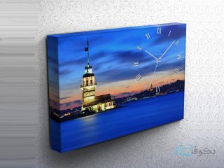 ساعت دیواری تابلوای طرح فانوس دریایی 3