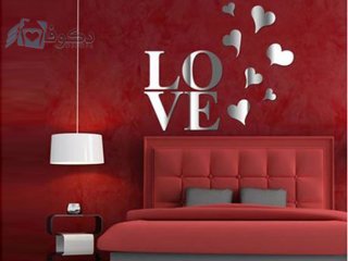 آینه فانتزی طرح قلب و love