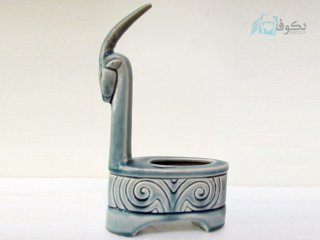 مجسمه باستانی بزکوهی سفالی
