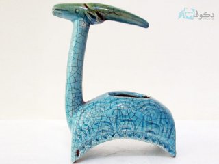 مجسمه بز کوهی سفالی