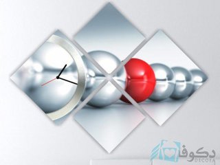 ساعت دیواری تابلوای 4 تکه مدل PS10