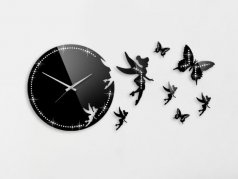 خرید ساعت دیواری پری نگین دار