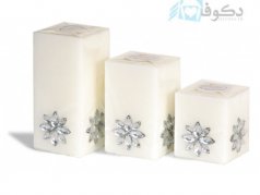 ست شمع گل هشت پر مکعب