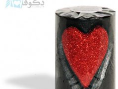 فروش شمع با طرح قلب کندکاری شده