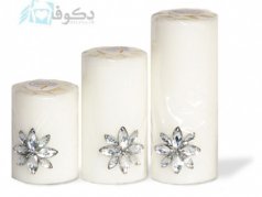 فروش شمع گل هشت پر استوانه