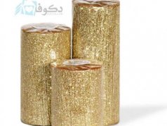 شمع طرح استوانه اکلیلی سایز بزرگ