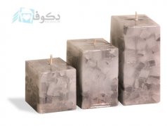 فروش شمع زیبای نقره ای مدل چهل تیکه