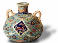 گدان سفالی مدل توپی
