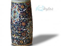 گلدان استوانه ای سفالی