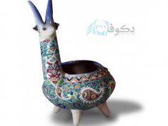 شکلات خوری سفالی طرح قوچ شاخدار