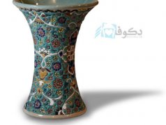 گلدان سفالی کمر باریک