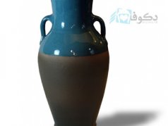 گلدان فیروزه ای سفالی