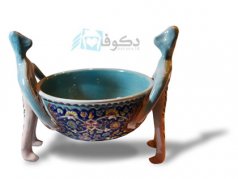 شکلات خوری سفالی طرح دو ادمک