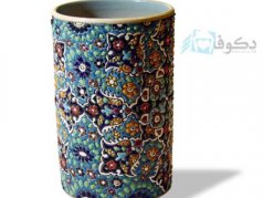 گلدان سفالی استوانه ای