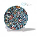 بشقاب میناکاری سفالی