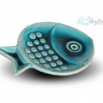بشقاب سفالی طرح ماهی