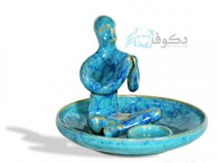 شمعدان سفالی طرح بودایی