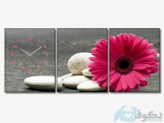 ساعت دیواری سه تیکه ژربرا
