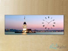 ساعت دیواری تابلوای طرح فانوس دریایی 2