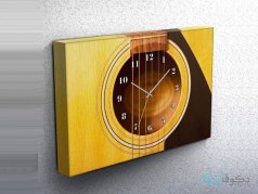 ساعت دیواری تابلوای طرح گیتار