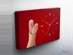 ساعت دیواری تابلوای طرح انگشتی 1