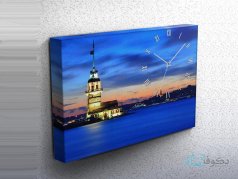 ساعت دیواری تابلوای طرح فانوس دریایی 3