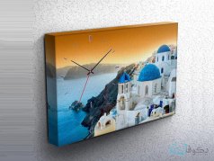 ساعت دیواری تابلوای طرح جزیره