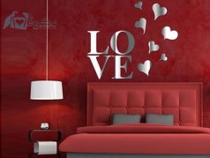 آینه فانتزی طرح قلب و love