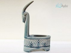 مجسمه باستانی بزکوهی سفالی