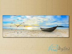 ساعت دیواری تابلوای طرح ساحل