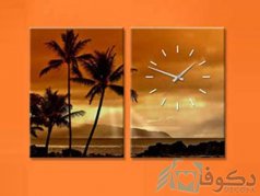 ساعت دیواری تابلوای 2تکه مدل CS-126