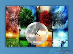 ساعت دیواری تابلوای مدل canvastime24
