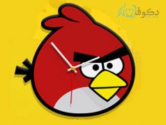 خرید ساعت دیواری فانتزی پرندگان خشمگین