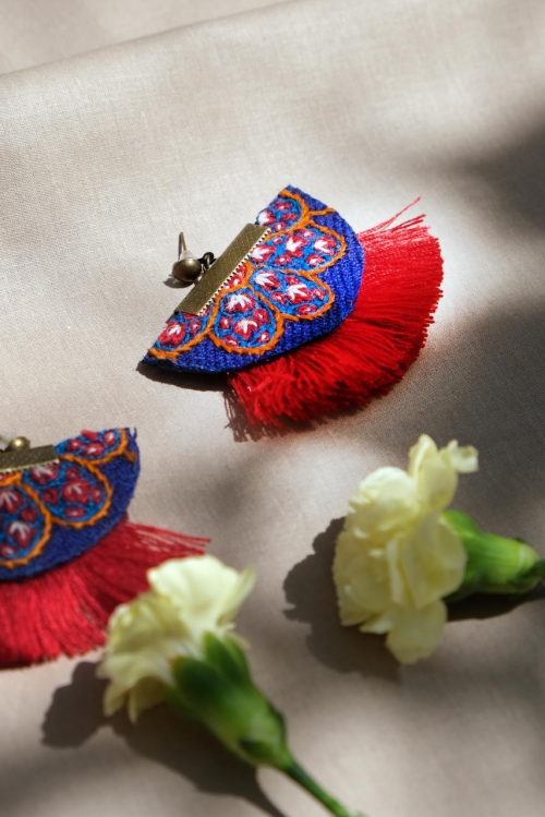 گوشواره پته‌دوزی طرح ۶