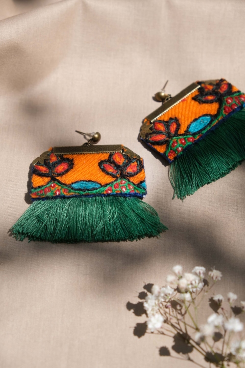 گوشواره پته‌دوزی طرح ۷