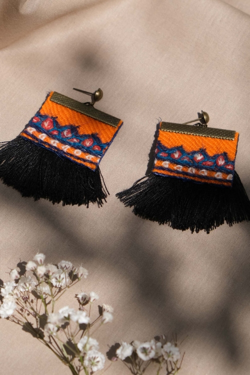 گوشواره پته‌دوزی طرح ۸