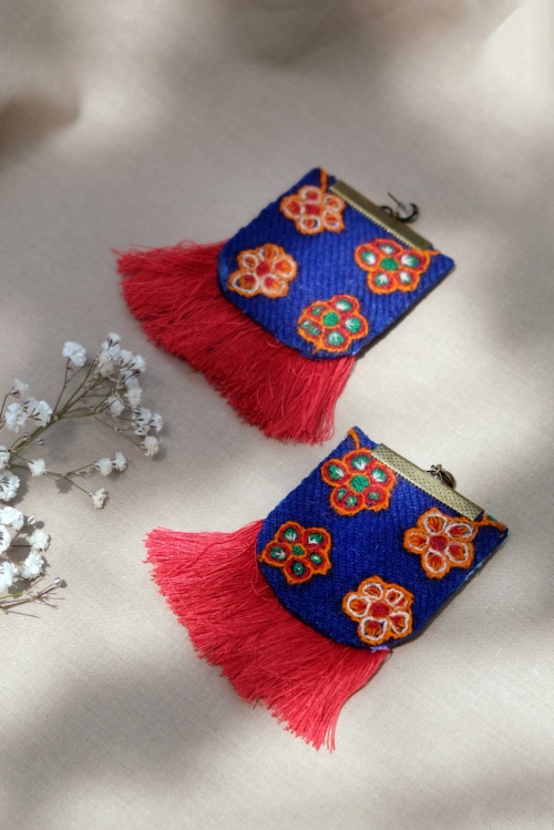 گوشواره پته‌دوزی طرح ۱۶